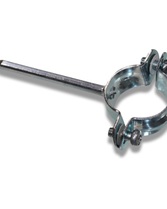 Pipe clamp 1" galv w/spike